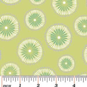 DORI - Tie-Dye in Kiwi Green - Contemporary Dots Cotton Quilt Fabric - by Mitzi